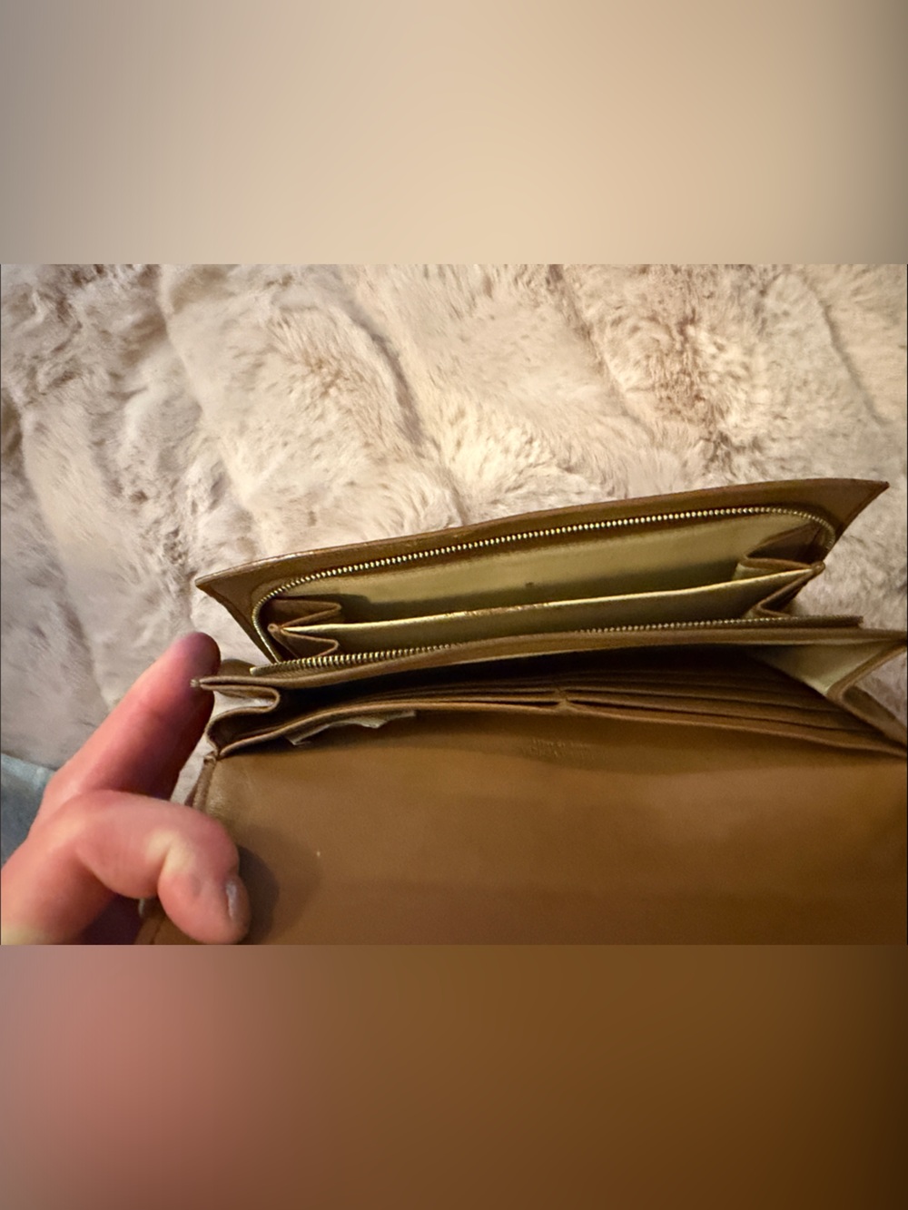 Bottega Veneta Brown Intrecciato Fold-Over Clutch wallet - Picture 9 of 9